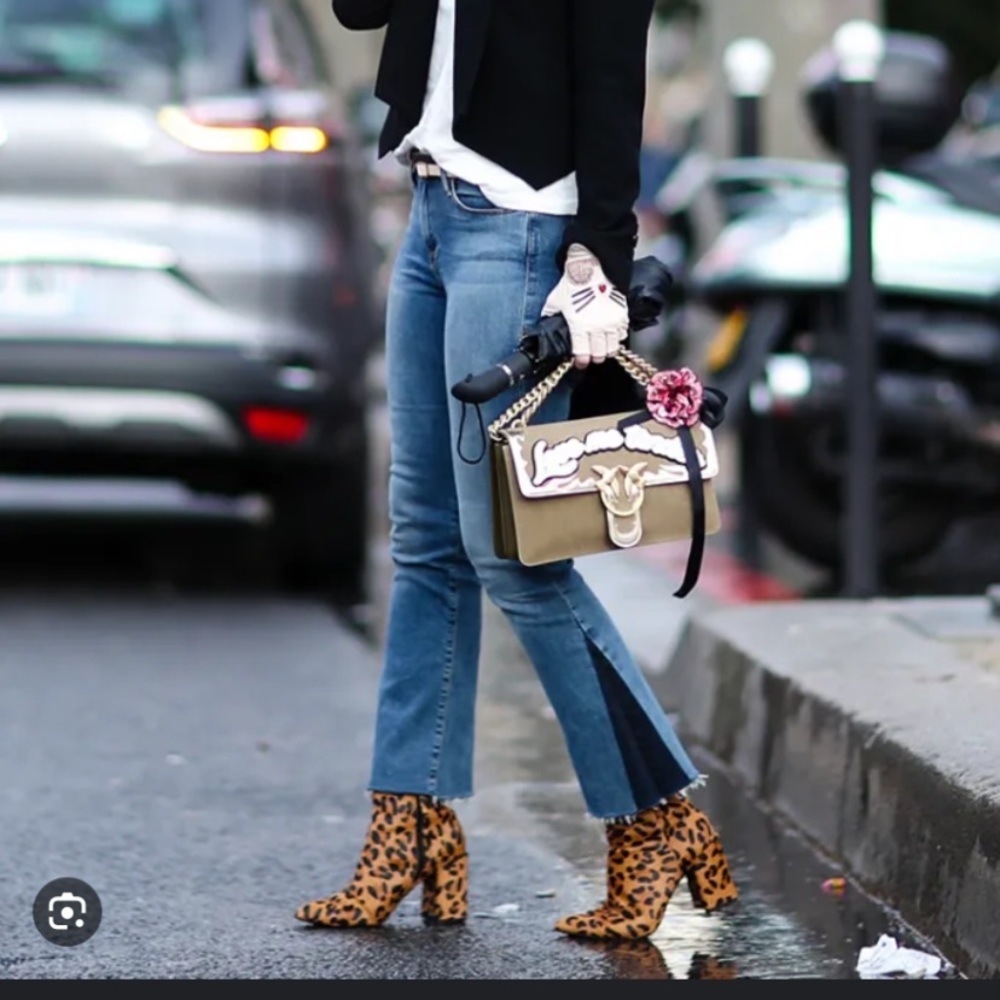Topshop cheetah print booties